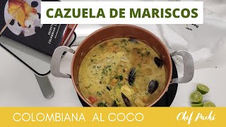 Cazuela de Mariscos al Coco  Colombiana PachiFit shorts [upl. by Velvet]