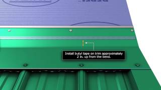 How to install metal roof transition trim for Unions MasterRib panel [upl. by Sathrum]