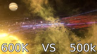 Stellaris  A space battle to win a war  600K vs 500K [upl. by Dnomyad]