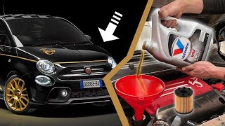 Tutorial  🛢 Cambio de aceite y filtro Abarth 595 🦂 [upl. by Norrehc987]