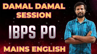 IBPS PO MAINS  DAMAL DAMAL SESSION  ENGLISH SECTION  DAY  1  MRABITH [upl. by Hannahs40]