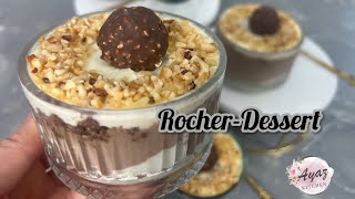 RocherDessert  RocherDessert einfach und lecker  Glasdessert  Thermomixrezept  ayazkitchen [upl. by Rengia]