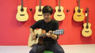 กีตาร์โปร่งไฟฟ้า Dove DD220C เพลง อาย Cover โอปอล์ The Voice [upl. by Keven]