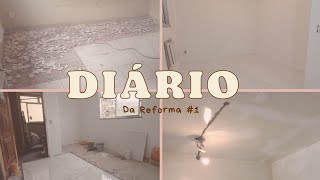 DIÁRIO DA REFORMA 1  quebrou todo o piso 🚧🏠  DICAS DAS GÊMEAS [upl. by Gerson]