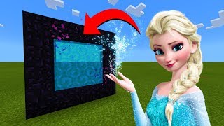 How To Make A Portal To The Elsa Dimension in Minecraft [upl. by Anade]