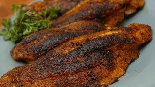 Blackened catfish at Boyettes on Reelfoot Lake [upl. by Ellenig]