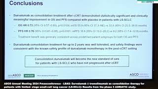 ASCO 2024  LBA4 The ADRIATIC Study [upl. by Nonnaehr843]