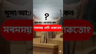 মূসাআ এর হাতে কেন সবসময় লাঠি থাকতো banglashorts bangla banglaislamic islamichistorybangla [upl. by Reneta]