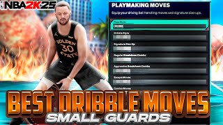 BEST DRIBBLE MOVES FOR SMALL GUARDS FASTEST amp BEST DRIBBLE SIGS TO GET OPEN WITH IN NBA 2K25 [upl. by Zildjian690]