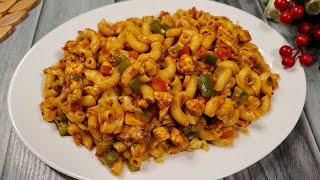 Pakistani Style Spicy Chicken Macaroni Recipe  Desi Style Chicken Macaroni Perfect For Hitea Snack [upl. by Zacharia]