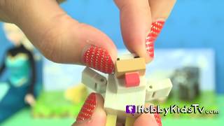 GIANT Minecraft Steve PlayDoh Ice House  SURPRISE TOYS Hidden Inside by HobbyKidsTV™ [upl. by Antonia]