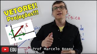 SOMA de VETORES MÉTODO DAS PROJEÇÕES EXERCÍCIOS RESOLVIDOS VETORES AULA 4 [upl. by Anilos]