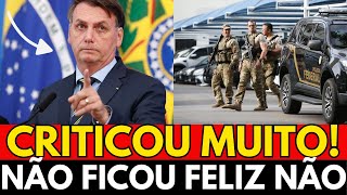 EITA BOLSONARO NÃO FICOU NADA FELIZ COM ISSO DESABAFOU [upl. by Uzziel510]