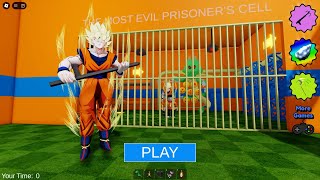 GOKU BARRYS PRISON RUN Obby New Update Roblox  All Bosses Battle FULL GAME roblox [upl. by Newberry]