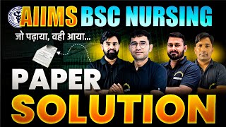 AIIMS BSC NURSING 2024 PAPER SOLUTION  AIIMS BSC NURSING 2024 ANSWER KEY  AIIMS BSC NURSING 2024 [upl. by Padraig141]