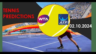 Tennis Predictions TodayATP ShanghaiWTA BeijingTennis Betting TipsTennis Preview [upl. by Aela]