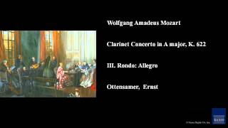 Wolfgang Amadeus Mozart Clarinet Concerto in A major K 622 III Rondo Allegro [upl. by Castera824]