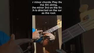 Minor Chords on Bass Explained bass [upl. by Philis]