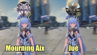 How Much Different Is There Between Mourning Aix Vs Jué For Jihnsi [upl. by Odnumyar]