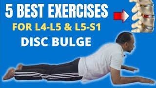 Best Exercises for L4L5 L5S1 Disc Bulge 95 Relief Treatment  Low Back Pain Physiotherapy [upl. by Neeneg]