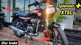 2024 Hero Splendor Plus XTEC Disc brake l New Update Mileage Top Speed On road price Detailed Review [upl. by Merwin579]