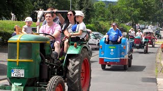 Großer Schlepperumzug durch Senheim 07072024  Hochkelberg TV [upl. by Eidde436]