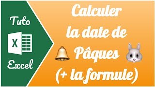 🐰 Comment calculer la date de Pâques sur Excel   la formule à recopier [upl. by Iralam550]