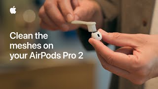 How to clean the meshes on your AirPods Pro 2  Apple Support [upl. by Curzon933]