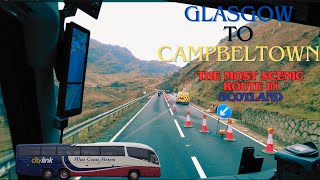 CITYLINKGlasgow Buchanan to Campbeltown  One of the most BREATHTAKING bus routes in Scotland 2024 [upl. by Urata]