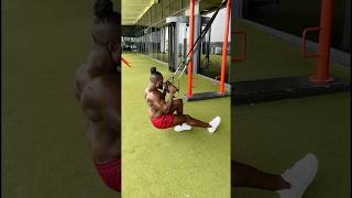 Let’s use the TRX suspension trianer 💪🏿 jerryvester trx trxtrainer trxexercises workout [upl. by Enimaj]