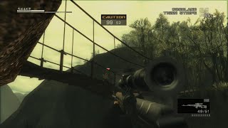 METAL GEAR SOLID 3 Snake Eater 🐍  Slippery Bridge 😅 4K60FPS PS5 [upl. by Selassie]