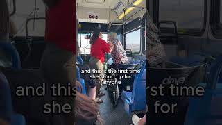 Elderly woman on bus restores my faith in humanityshorts [upl. by Danita]