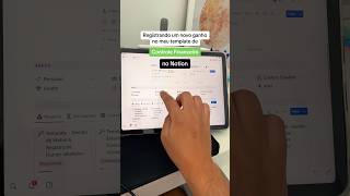 Meu template de Controle Financeiro no iPad ✨ notion notiontemplate controlefinanceiro [upl. by Malinowski64]