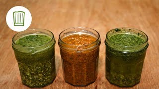 Pesto selber machen  3 mal anders  Chefkochde [upl. by Naujit]