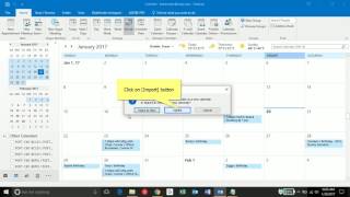 Importing ICS Calendar [upl. by Waverley]