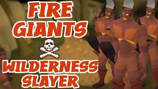 OSRS  Wilderness Slayer  Fire Giants  Fast Guide  Cannon [upl. by Yasnil]