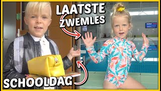 LAATSTE SCHOOLDAG amp ZWEMLES VOOR ZOMERVAKANTiE 😃  Bellinga Vlog 1786 [upl. by Aynodal917]