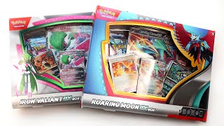 Unboxing Roaring Moon EX and Iron Valiant EX Boxes [upl. by Kenley581]