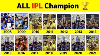 IPL Winner Team list from 2008 To 2023 [upl. by Neirrad]