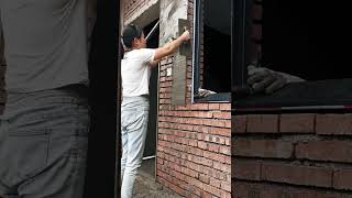 Brick wall plastering process [upl. by Tila]