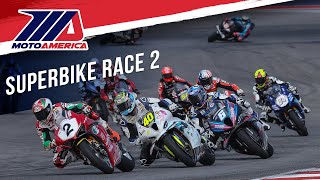 Steel Commander Superbike Race 2 at Circuit of the Americas 2024  FULL RACE  MotoAmerica [upl. by Suki848]