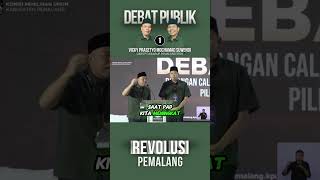 Cuplikan debat Cabup cawabup Pemalang bupatipemalang pilkadapemalang2024 vickyprasetyo [upl. by Tsai]