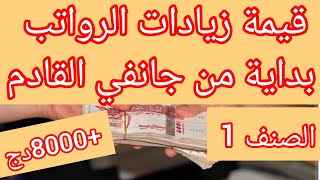 هذه زيادات الرواتب القادمة 💯عامل مهني صنف 1💯الرواتب الجديدة بداية من 2024 [upl. by Ahseiat]