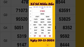 Kết Quả Xổ Số Miền Bắc Hôm Nay Ngày 20112024 shorts xsmb [upl. by Yesima]