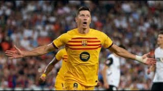 Barcelona’s Thrilling Victory Over Valencia 12  La Liga Highlights [upl. by Nalehp]