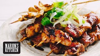 Teriyaki Chicken Skewers  Marions Kitchen [upl. by Dorelle]