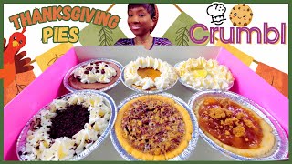 ASMR  MUKBANG CRUMBL COOKIES  FRENCH SILK  PUMPKIN  KEY LIME  PECAN  APPLE  COOKIES AND CREME [upl. by Glassco911]