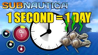 Can you beat Subnautica if days are 1 second long [upl. by Gernhard445]