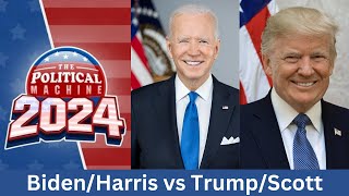 Political Machine 2024 BidenHarris vs TrumpScott [upl. by Everson]