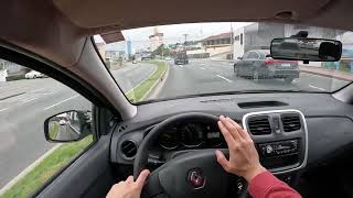 POV Drive Brazil  Renault Dacia Logan 10  GoPro Hero 10 Black [upl. by Enilesoj529]